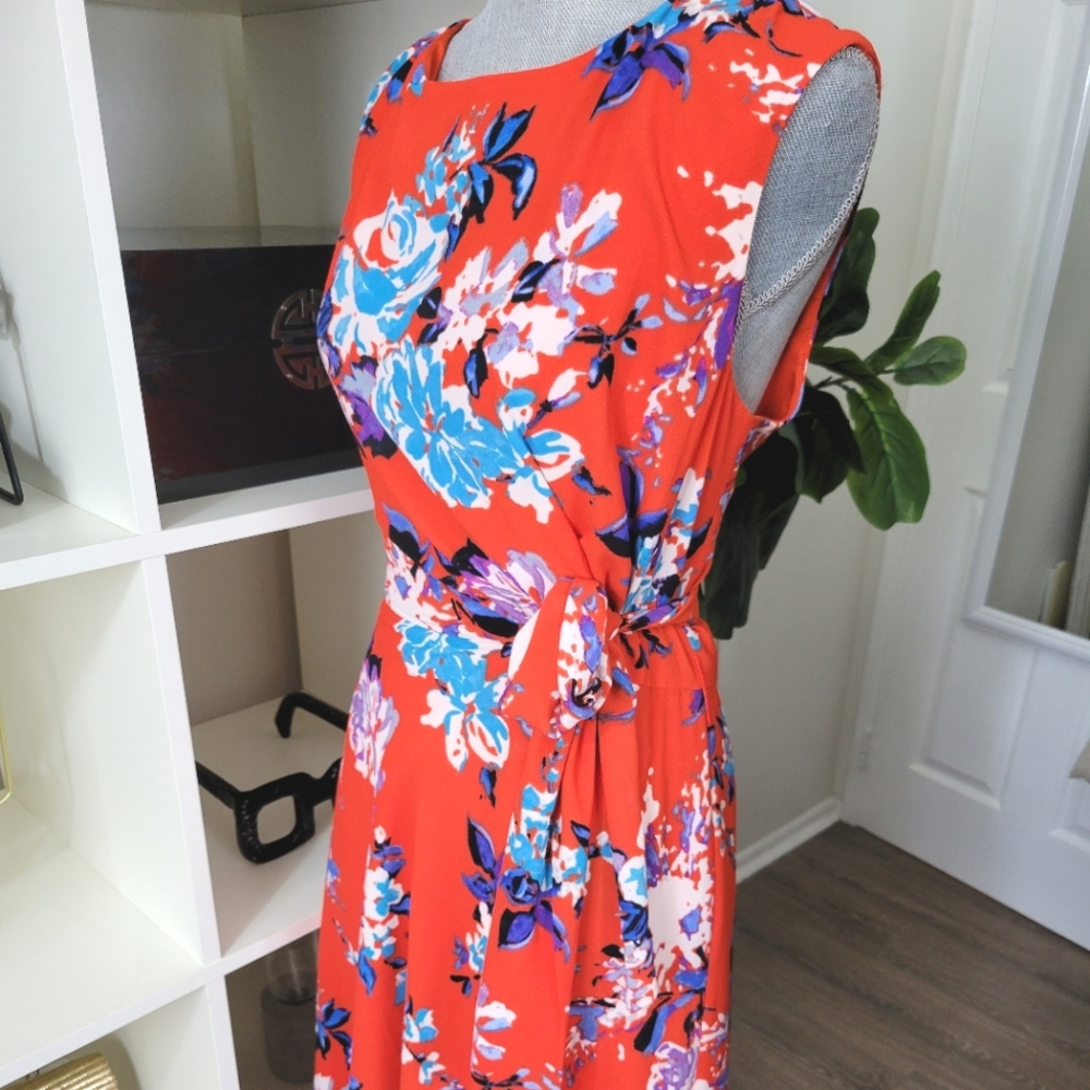 Wrapped Floral Dress